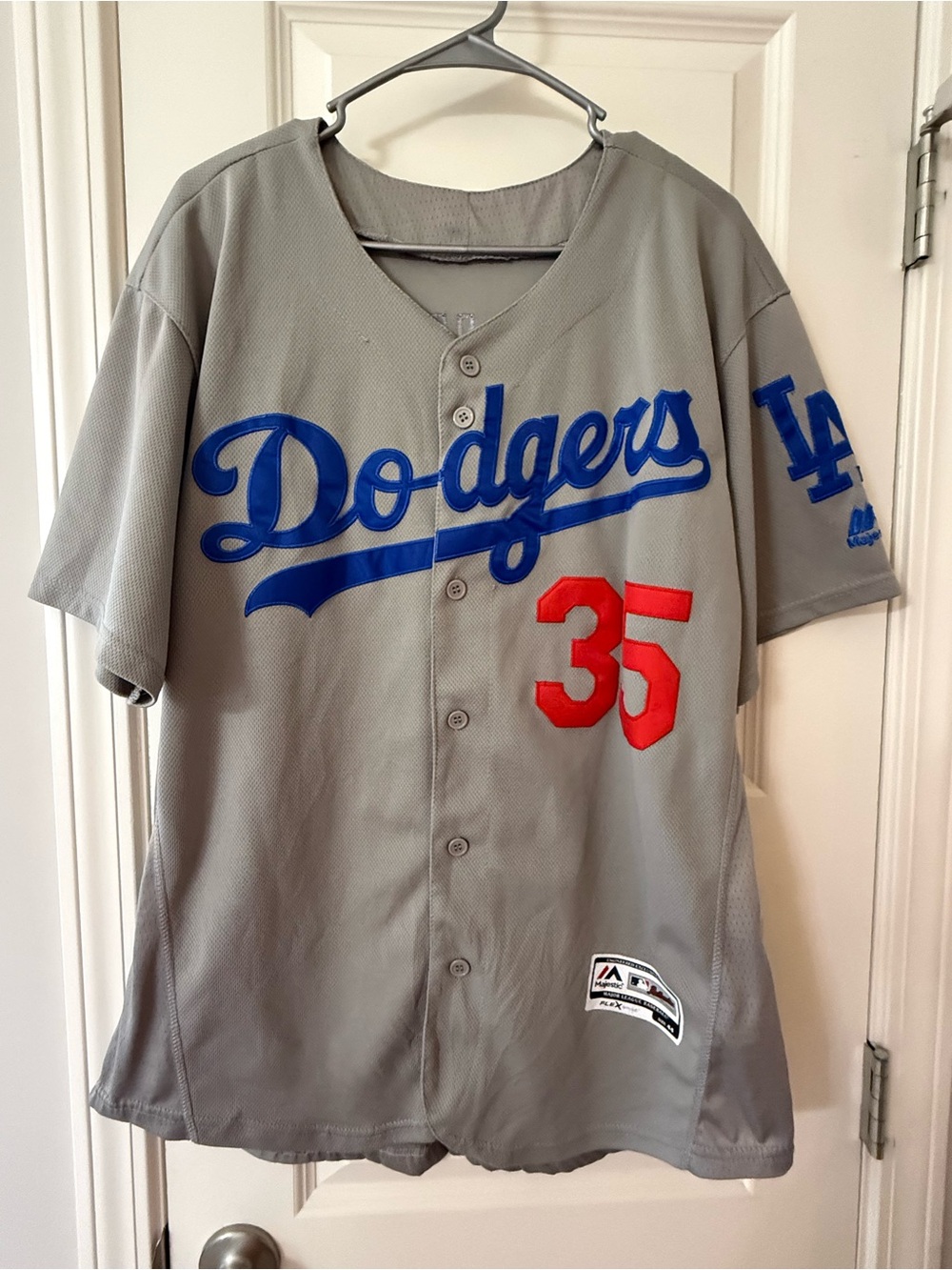 Majestic Authentic Flex Base Cody Bellinger #35 Los Angeles Dodgers Size Large